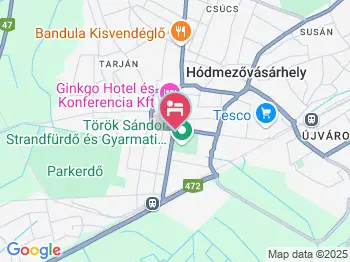 Hotel Pelikán Hódmezővásárhely a térképen