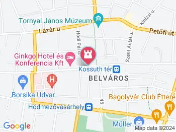 I. világháborús emlékmű Hódmezővásárhely a térképen