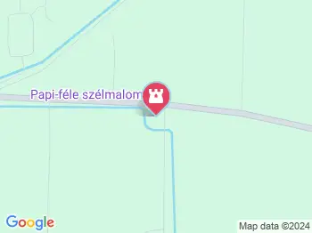 Papi-féle szélmalom Hódmezővásárhely a térképen