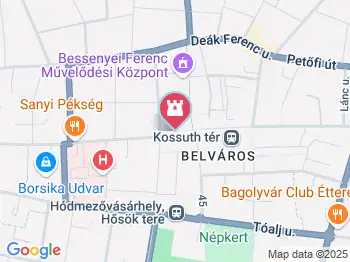 Rapcsák András Hódmezővásárhely a térképen