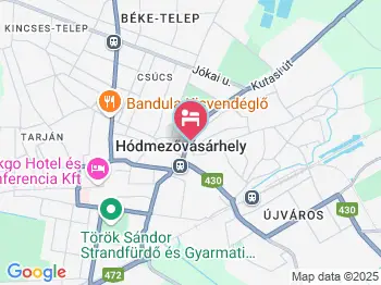 Szent István Panzió Hódmezővásárhely a térképen