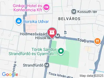 Török Sándor Strandfürdő és Gyarmati Dezső Sportuszoda Hódmezővásárhely a térképen