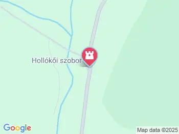 Holló szobor Hollókő a térképen