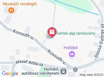 Kertek-alja Tanösvény Hollókő a térképen