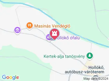 Oskolamester háza Hollókő a térképen