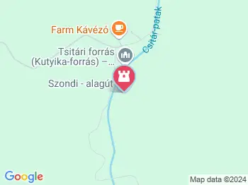 Szondi-alagút Hont a térképen