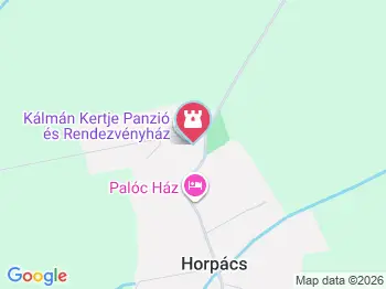 Mauks Ilona és Szontagh Pál nyughelye Horpács a térképen