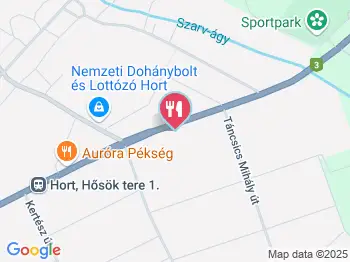 Borozó Hort a térképen