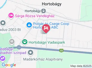 Oláh Vendégház Hortobágy a térképen