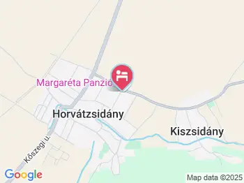 Margaréta Panzió Horvátzsidány a térképen