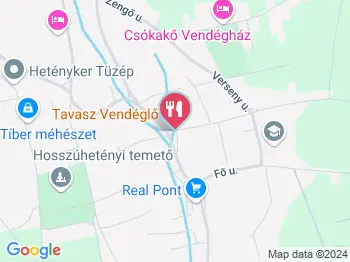 Tavasz vendéglő Hosszúhetény a térképen