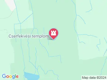 Cserfekvési templom Hosszúvíz a térképen