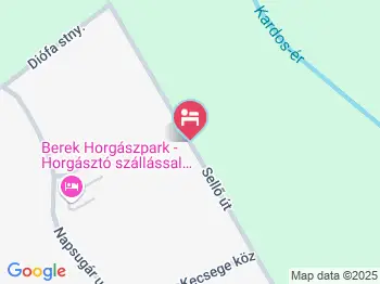 Berek Horgásznyaraló Hövej a térképen