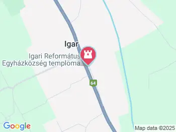 Igari Református Egyházközség temploma Igar a térképen