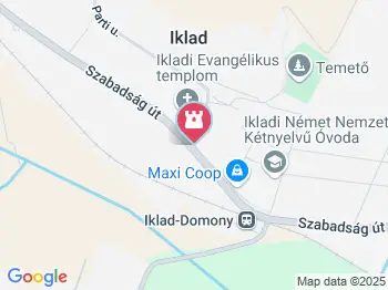 Kitelepítettek emlékműve Iklad a térképen