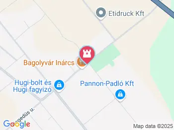 Bagolyvár Wellness Inárcs a térképen