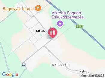 Bodrogi-kúria étterem Inárcs a térképen