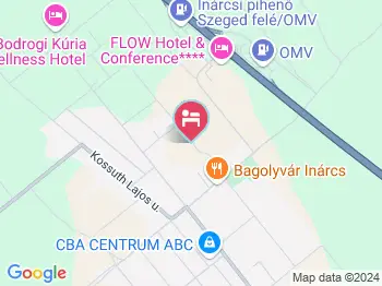 Bodrogi Kúria Wellness Hotel Inárcs a térképen