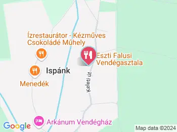 Eszti Falusi Vendégasztala Ispánk a térképen