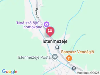 Szikla Vendégház Istenmezeje a térképen