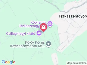 Kastélybirtok tanösvény Iszkaszentgyörgy a térképen