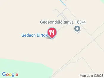 Gedeon Birtok Izsák a térképen