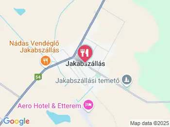 Nádas Étterem Jakabszállás a térképen