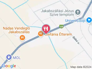 Stefánai Étterem Jakabszállás a térképen