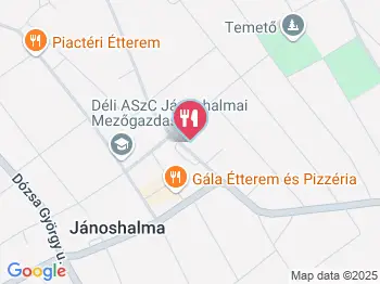 Hanna cukrászda Jánoshalma a térképen