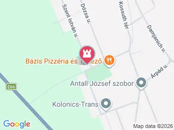 Mártíremlékmű Jánosháza a térképen