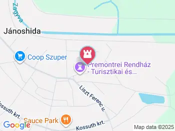 Keresztelő Szent János születése-templom Jánoshida a térképen