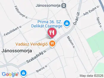 Patkó Étterem Jánossomorja a térképen
