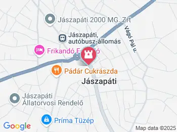 Lourdes-i barlang Jászapáti a térképen