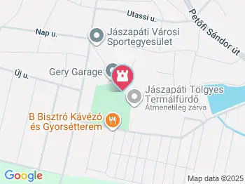 Tölgyes Gyógyvizű Strandfürdő Jászapáti a térképen