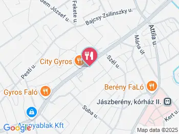 Kehely Vendéglő Jászberény a térképen