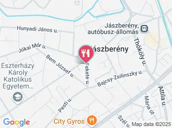 Szikra Galéria Étterem, Kávézó & Rendezvényház Jászberény a térképen