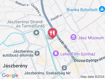 Update pékség és bisztró Jászberény a térképen