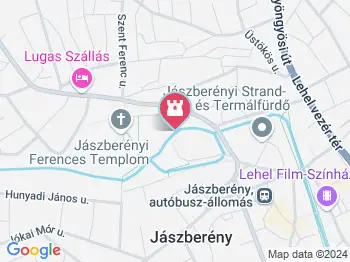Városi-Zagyva sétánya Jászberény a térképen