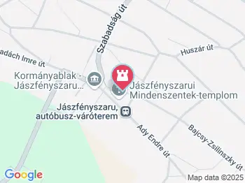 Bedekovich-emlékoszlop Jászfényszaru a térképen