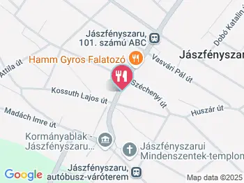 Flamingó Étterem & Pizzéria Jászfényszaru a térképen