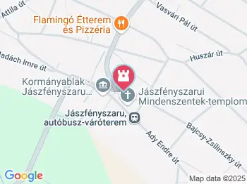 IV. Béla mellszobra Jászfényszaru a térképen