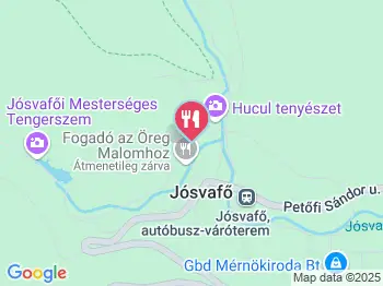Fogadó Az Öreg Malomhoz étterme Jósvafő a térképen