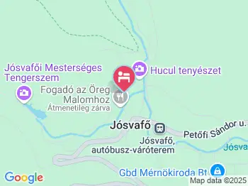 Fogadó Az Öreg Malomhoz Jósvafő a térképen