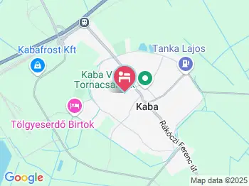 Thermália Vendégházak Kaba a térképen