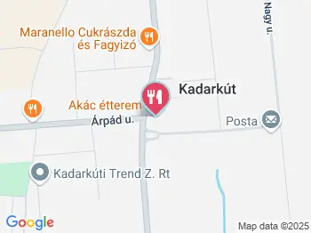 Akác étterem Kadarkút a térképen