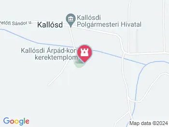 Kallósdi kerektemplom Kallósd a térképen