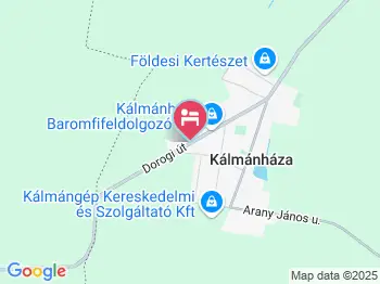 Elyzabeth falusi szálláshely Kálmánháza a térképen