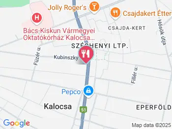 Charli Presszó Kalocsa a térképen