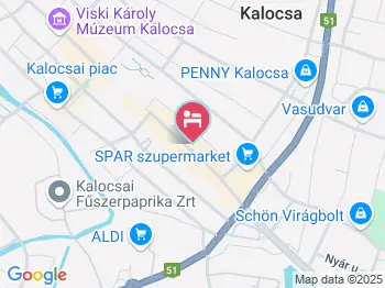 Club Haus 502 Kalocsa a térképen