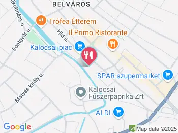 Csavaros Fagylalt Kalocsa a térképen